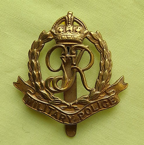 Brass military police ww2 - police,