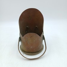 Brass WW1 Trench Art Coal Scuttle Dated 1915 German 77 mm Artillery Shell Case