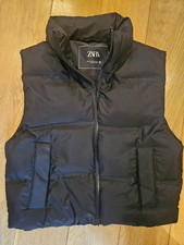 zara puffer gilet womens