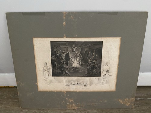 Death lord nelson engraving - death, of