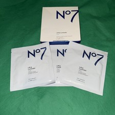 NEW - No7 - Lift & Luminate  Action Serum Boost Face Sheet Masks - 3 Pack