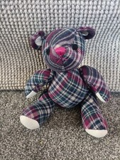 Ness purple Tartan Teddy Bear