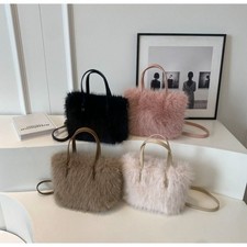 Fluffy Faux Fur Crossbody Bag