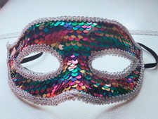  Sequin Masquerade Mask for Party, Carnival Ball