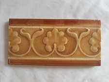 ANTIQUE PILKINGTON  6 X 3 INCH BORDER TILE