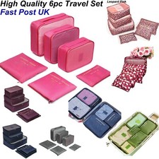 6PCS Travel Set Luggage Organizer Bag Pack Cube Storage Clothes Underwear