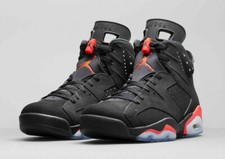 Nike Air Jordan 6 Infrared Black - UK8 (EU42.5) US9 Brand new