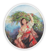 Petit Point Kit Luca-S- Italian with flowers G466