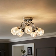 5 Way Polished Chrome Ceiling