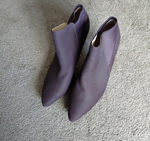 Ladies aubergine size heeled - aubergine,