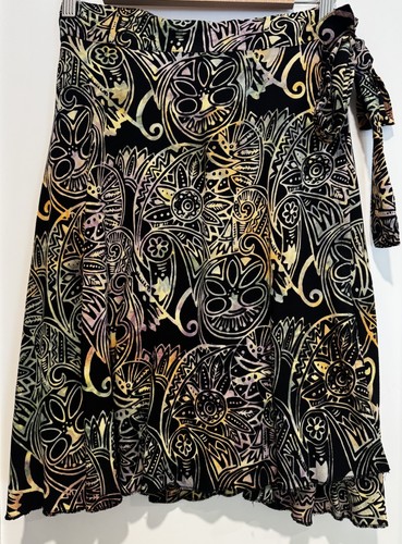 Santiki rayon wrap skirt large - santiki,