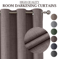 100% Linen Blackout Curtains