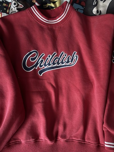 Red childish hoodie - red,