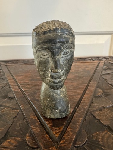 Mid century carved - carved, soapstone