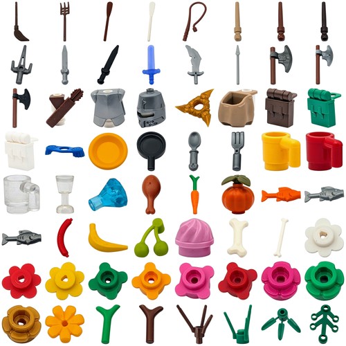 Lego lots medieval weapons - of,