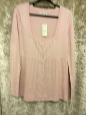new Hollister pink cable knit
