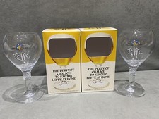 2x Leffe Belgian Beer Chalice Glass 33cl (55cl To Brim) In Gift Box New CE M22