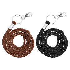 2PCS PU Leather Braided
