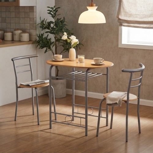 Modern metal dining table and - dining,