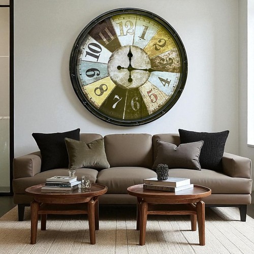 Vintage wall clock - wall,