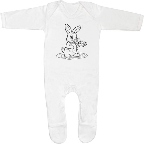 Bunny serving cookies baby - serving, cookies'