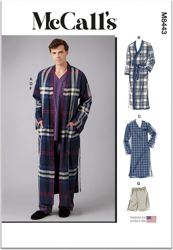 M8443a men wrap - wrap, robe