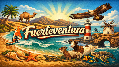 Fuerteventura fridge magnet - fuerteventura,
