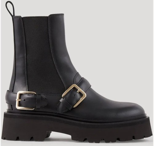 Sandro paris black leather - sandro,