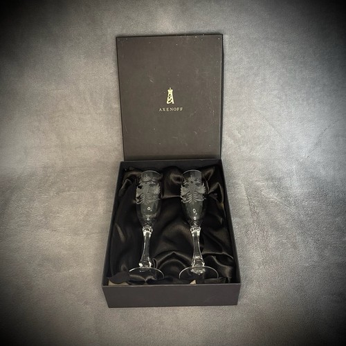 etched champagne glasses