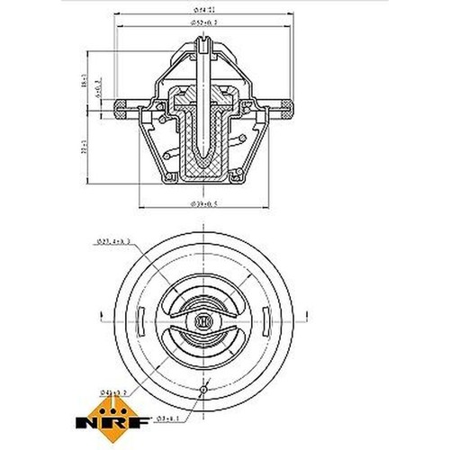 Nrf 725065 thermostat coolant - nrf, thermostat,