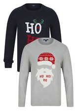 Christmas jumper mens Ho Ho Ho