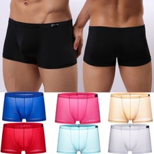 Mens Sexy Underwear Ice Silk