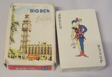 888 Big Ben Playing Cards Vintage SEALED DECK london swinging sixties