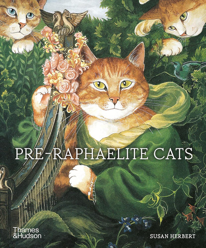 Pre raphaelite cats - pre-raphaelite,