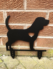 Beagle Dog Metal Garden Gift, Pet Memorial, Garden Ornament, Dog Garden Statue