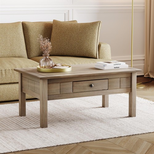 Wood coffee table - coffee, with