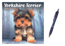 Yorkshire Terrier Puppies Mini Calendar 2026 + EXCLUSIVE LIMITED EDITION PEN
