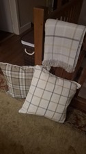 Large Double Sided Cushions (60x60cm) and Throw Set of 2 Cushions