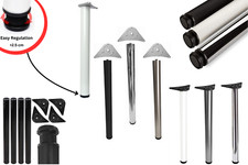 Table Leg Breakfast Bar Support Worktop Kitchen Adjustable Round 710/820/1100mm