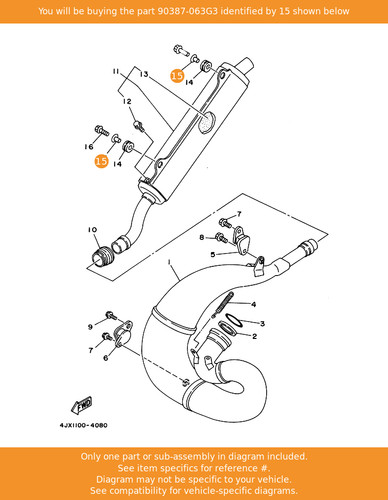 Yamaha collar 90387 - 90387-063g3, oem