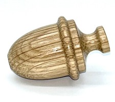 Hand-turned acorn light pull /