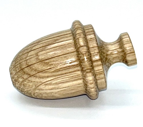 Hand turned acorn light - pull, /