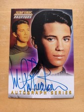 Star Trek The Next Generation Profiles A4 Wil Wheaton autograph card.
