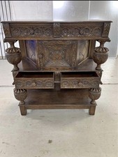 Antique Carved Oak Court