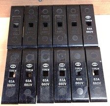 12 x MEM Type M 63A HRC Fuse