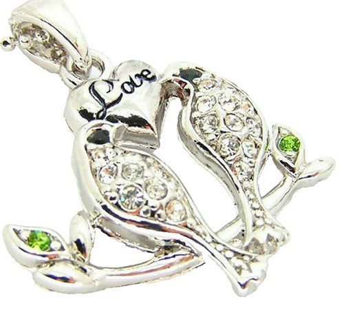Love birds pendant - pendant, in