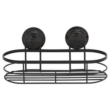Shower Basket Black Suction