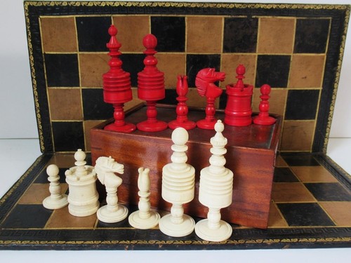 Antique jaques pattern - antique, chess