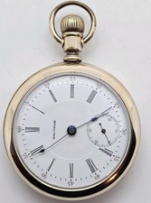 Antique WALTHAM 1883 P.S. Bartlett 17J Gold G.F Victorian Gents Pocket Watch 18s