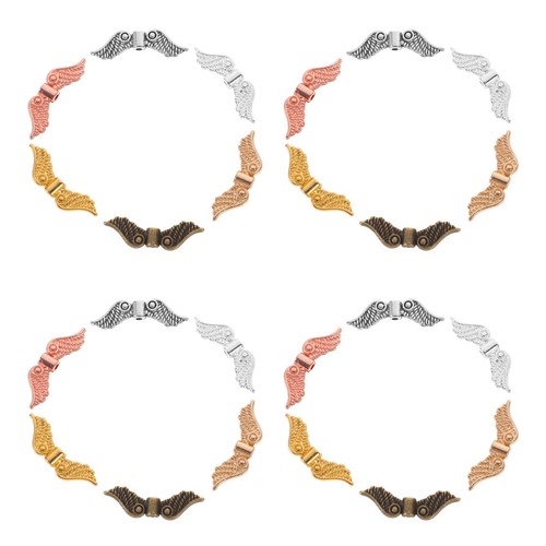 60pcs zinc alloy - wing, charms